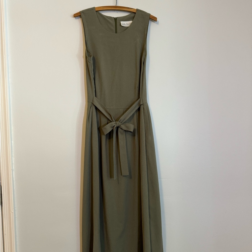 Sage Green Midi Dress - S/M